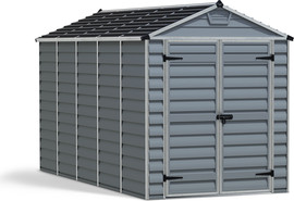 Canopia מחסן גינה 1.9x3.8 Skylight אפור כהה מבית - Canopia