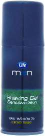Life ג'ל גילוח לעור רגיש מועשר באלוורה