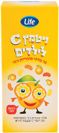 LIFE ויטמין C לילדים בטעם תפוז