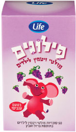 Life פילונים מולטי ויטמין לילדים