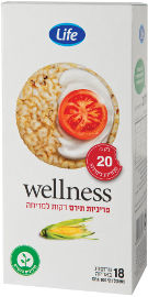 Life Wellness פריכיות תירס דקות למריחה