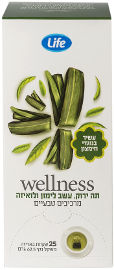 LIFE WELLNESS תה ירוק עשב לימון ולואיזה