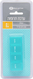 לייף ערכת תרופות יומית לנשיאה נוחה עם כתב ברייל