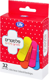 לייף פלסטרים זוהרים לילדים עמידים במים