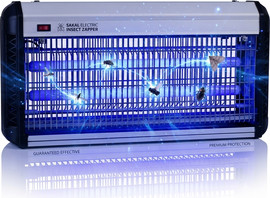 SAKAL קטלן יתושים וחרקים מקצועי ענק 40W – עוצמתי במיוחד לבית, למשרד ולעסק | זווית פיזור 360°