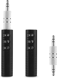 SAKAL מתאם לרכב Bluetooth ל-AUX איכותי – מקלט בלוטוס 3.5 מ"מ לאוטו, לרמקולים ולאוזניות | דיבורית מובנית והזרמת מוזיקה אלחוטית במכונית