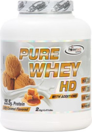 Powertech אבקת חלבון 2 ק"ג PURE WHEY HD-טעם קרמל מלוח