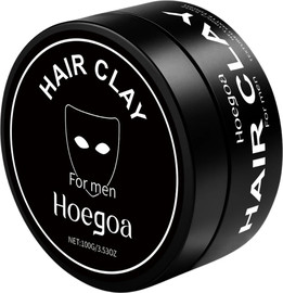 BLACK חימר עיצוב לשיער לגברים Matte Hair Clay – גימור מט, אחיזה חזקה ונפח טבעי (100 גרם)