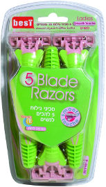 Best 12 סכיני גילוח לאישה 5 להבים