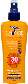 Sun & Care תרסיס מבוגרים SPF30 UVA B