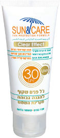 Sun & Care ג'ל הגנה שקוף לפנים SPF30 UVA B