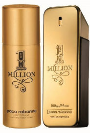 Paco Rabanne 1 MILLION סט א.ד.ט + דאודורנט ספריי