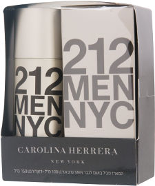 CAROLINA HERRERA 212 סט א.ד.ט + דאודורנט ספריי לגבר