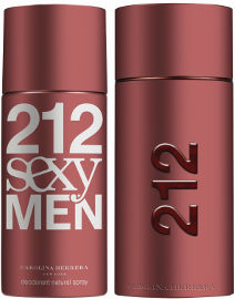 CAROLINA HERRERA 212 sexy 212 סט א.ד.ט + דאודורנט ספריי לגבר