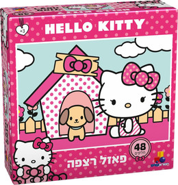 ישראטויס פאזל רצפה ענק - הלו קיטי 48 חלקים