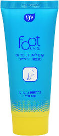 לייף קרם להסרת עור גס מכפות הרגליים בתוספת גרגרים