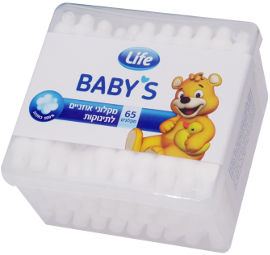 LIFE מקלוני אוזניים לתינוקות