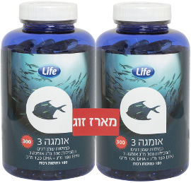 לייף אומגה 3, 300 מ''ג
