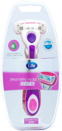 Life M5 מכשיר גילוח רב פעמי + 2 סכינים