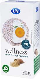 Life Wellness פריכיות אורז מלא דקות למריחה