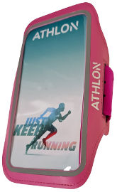 ATHLON נרתיק ריצה אוניברסלי לסמאטפון RUNNER ורוד