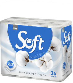 סנו סופט נייר טואלט דו שכבתי