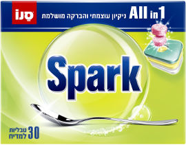 סנו ספארק טבליות למדיח הכל באחד