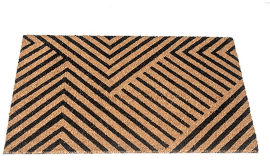 BuyCarpet שטיח סף לכניסה פנטזיה גיאומטרי שחור