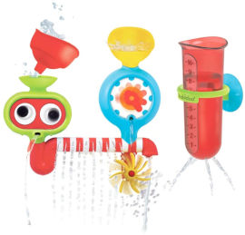 Yookidoo צעצוע אמבט - מעבדת זרימה Spin 'N' Sprinkle Water Lab