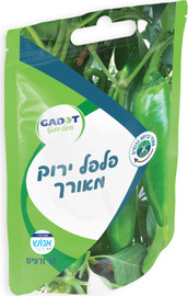 גדות אגרו זרעים לשתילה פלפל ירוק מוארך 10 זרעים