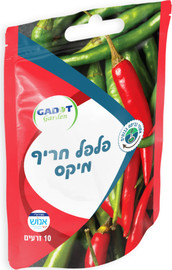 גדות אגרו זרעים לשתילה מיקס פלפל חריף 10 זרעים