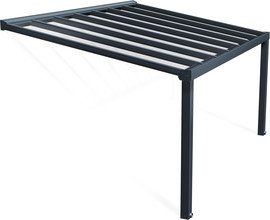 Canopia פרגולה אלומיניום 3.4X5.2 Stockholm אפורה מבית - Canopia