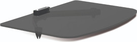 LEXUS מדף זכוכית לממיר או DVD בגימור שחור דגם ARM-3000-BLACK