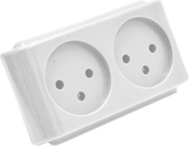 Pure Energy מפצל חשמל ישיר 2 יציאות לבן דגם T2WHITE