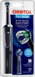 אורביטול אורביטול Pro-Active מברשת חשמלית נטענת צבע שחור