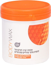 לייף שעווה קרה למיקרוגל להשרת שיער מועשרת בדבש דבורים טהור ובפרופוליס