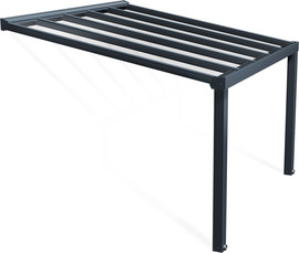 Canopia פרגולה אלומיניום 3.4X3.7 Stockholm אפורה מבית - Canopia