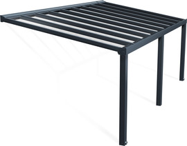 Canopia פרגולה אלומיניום 3.4X6.6 Stockholm אפורה מבית - Canopia