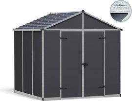 Canopia מחסן גינה 2.4x2.4 Rubicon אפור כהה מבית - Canopia