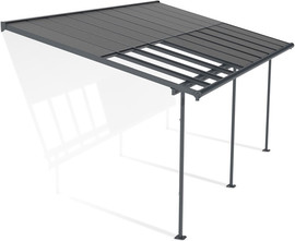 Canopia פרגולת אלומיניום Sierra Cabrio אפורה 3X6.2 נפתחת מבית פלרם - Canopia