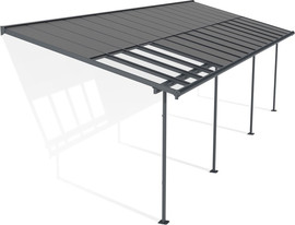 Canopia פרגולת אלומיניום Sierra Cabrio אפורה 3X9.2 נפתחת מבית פלרם - Canopia