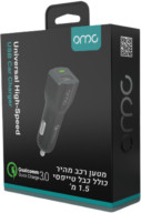 בוקסטייל מטען רכב קולקום + כבל טייפסי OMC BT-306 3.0A