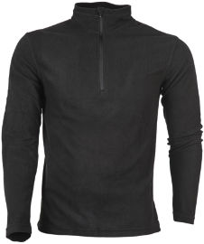 Go Nature חולצה מיקרופליז לגבר HALF ZIPPER צבע שחור