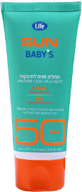 Life SUN תחליב פנים לתינוקות 50SPF