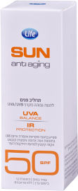 Life SUN תחליב פנים אנטי אייג'ינג 50SPF