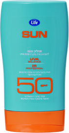 Life SUN תחליב הגנה 50SPF