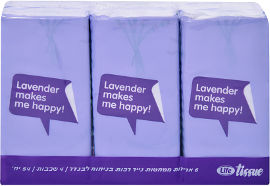 לייף ממחטות נייר רכות טישו פוקט לבנדר