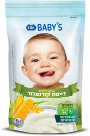 LIFE BABYS דייסה קורנפלור 6+ חודשים