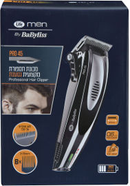 LIFE men by BaByliss מכונת תספורת מקצועית נטענת PRO 45
