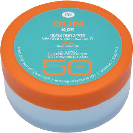 Life SUN קידס תחליב הגנה צבעוני SPF50